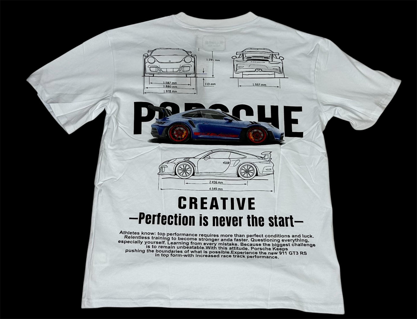 Camiseta blanca porsche