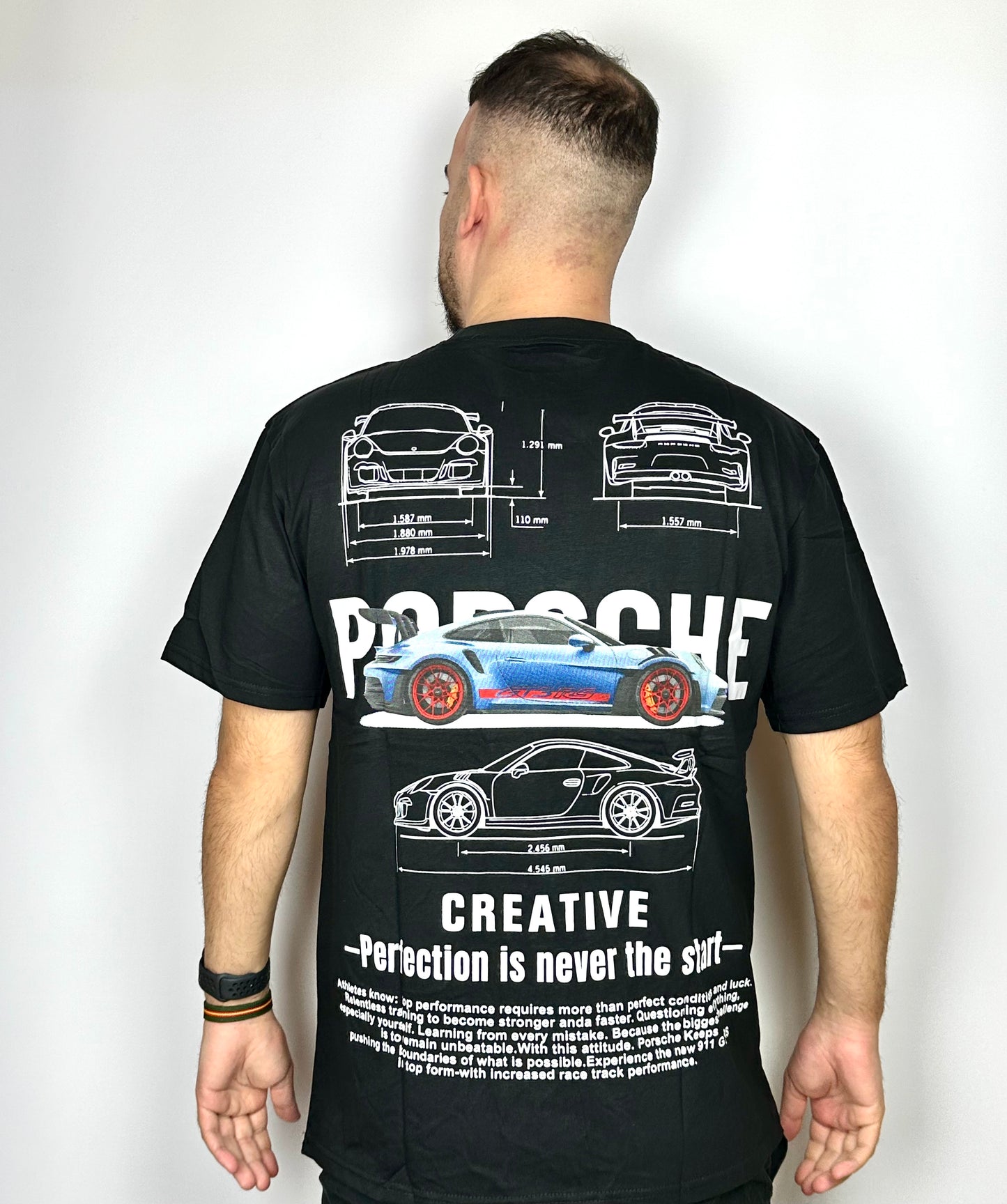 Camiseta negra porsche