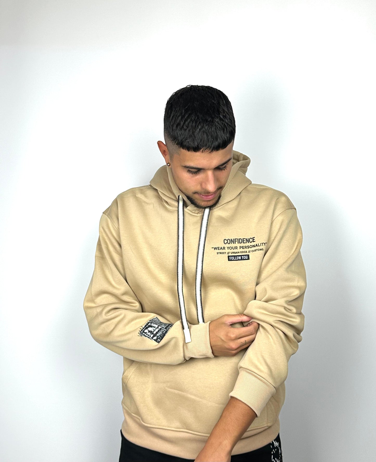 Sudadera camel