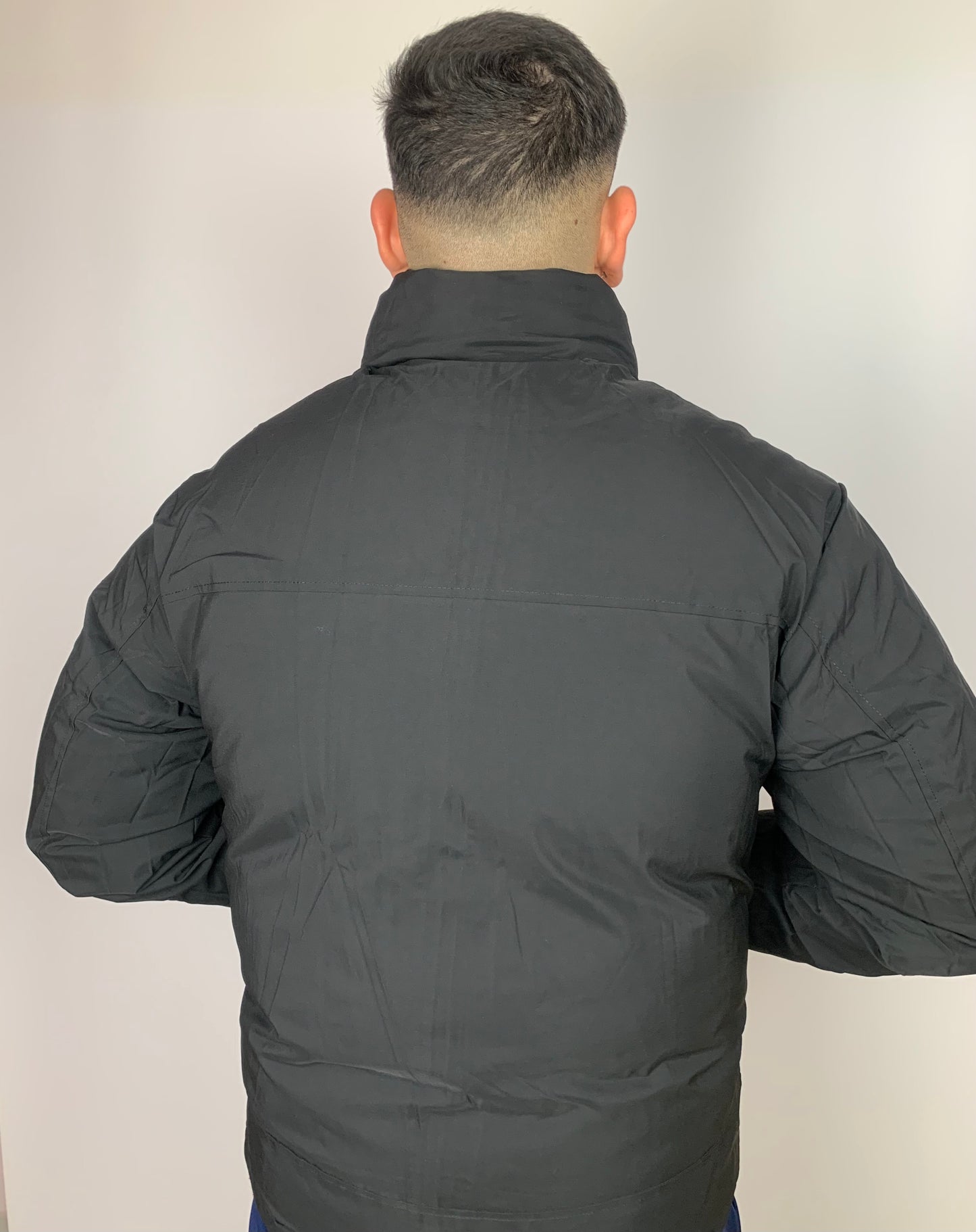 Chaquetón pelo de oso negro reversible