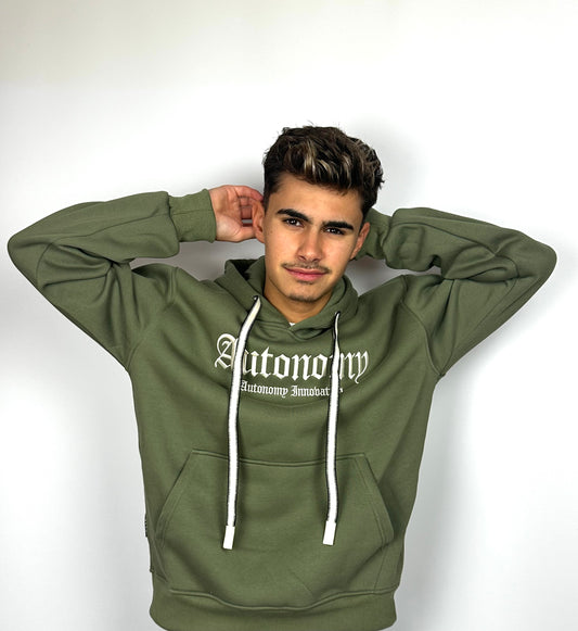 Sudadera verde caqui