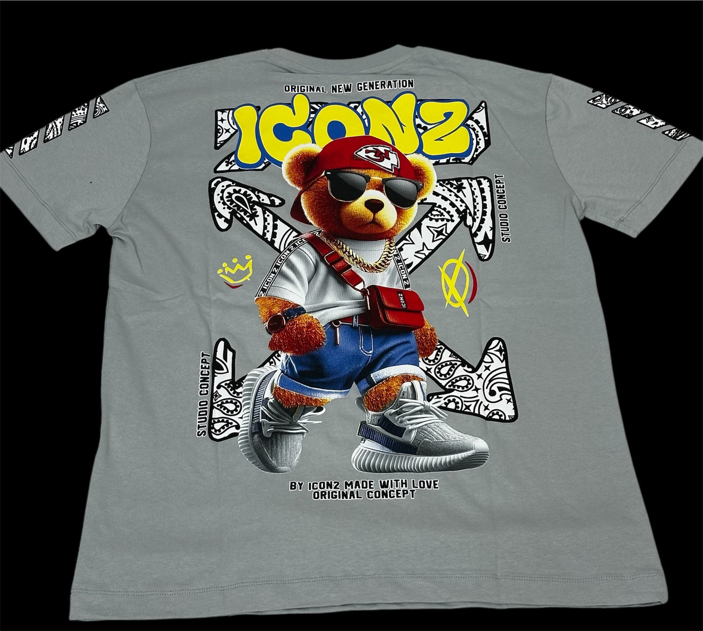 Camiseta Icon2 oso gris nissan