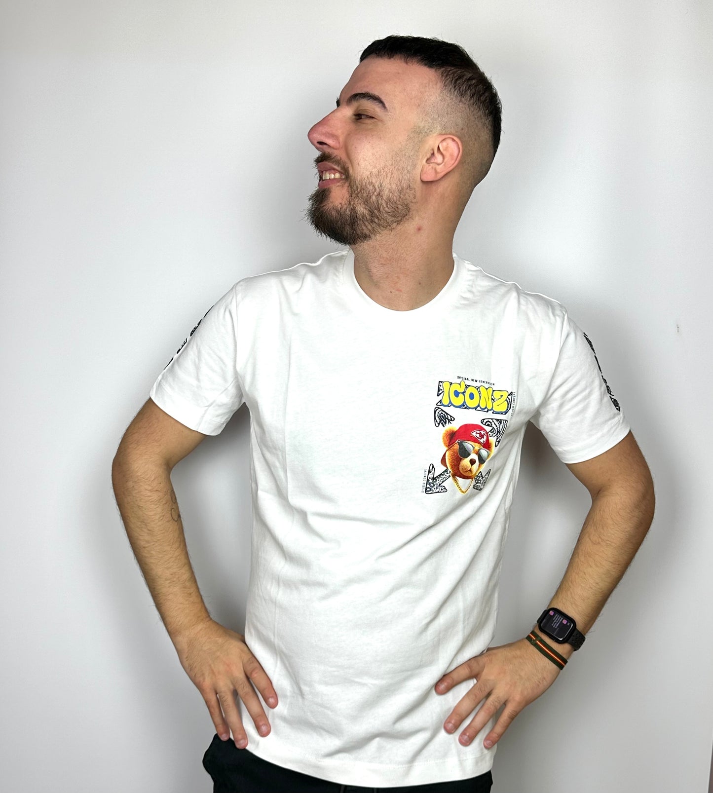 Camiseta Icon2 oso blanca Kia